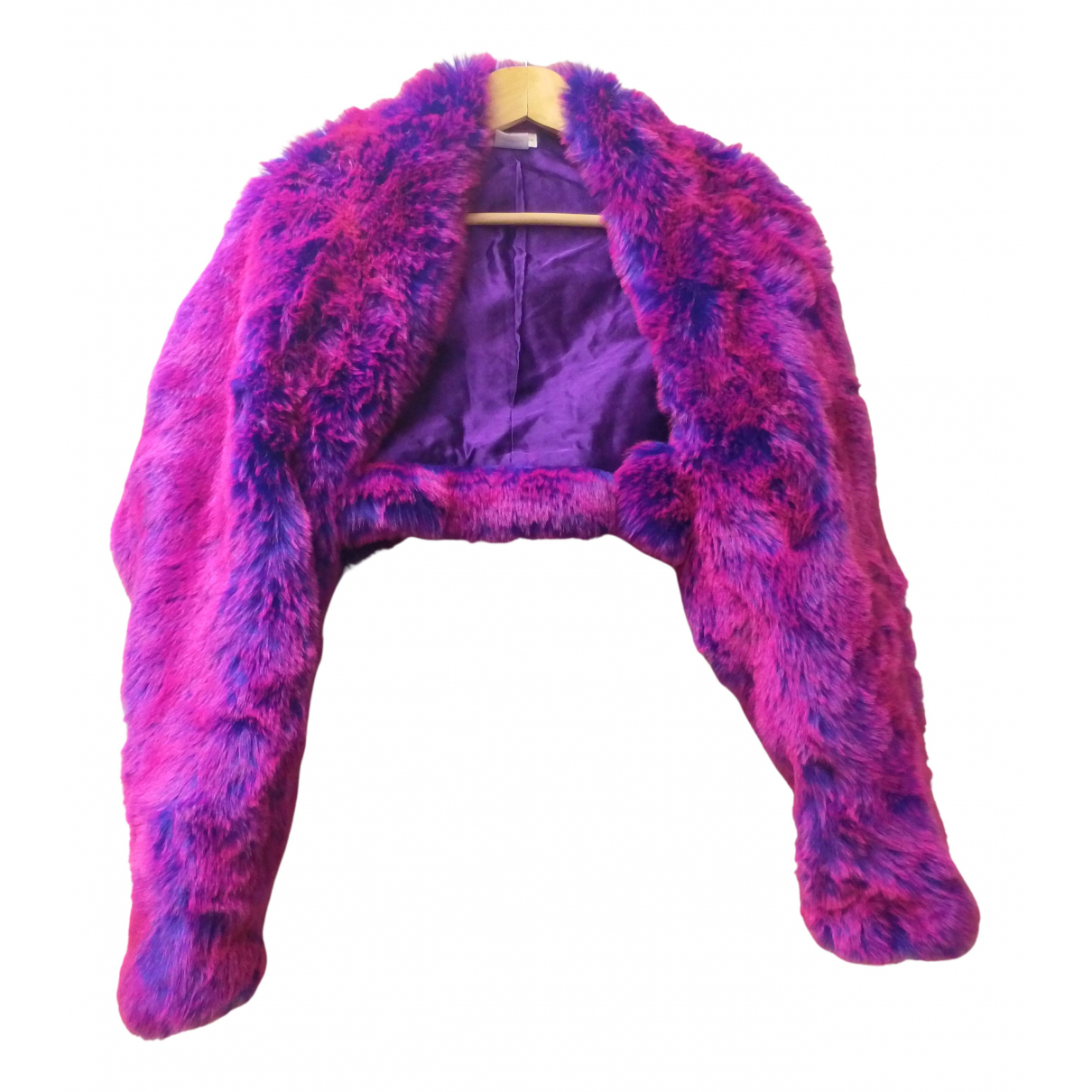 Faux fur jacket Dries Van Noten Pink 
